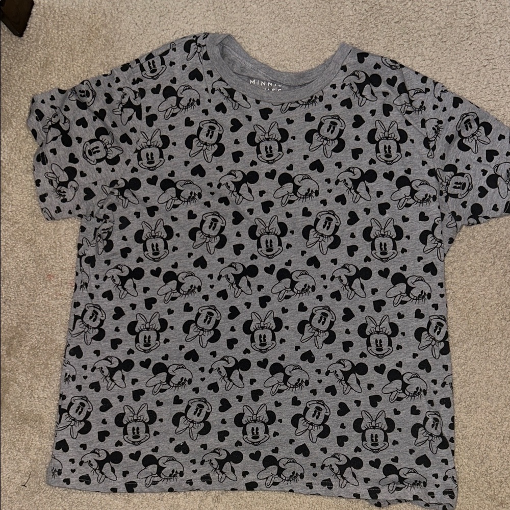 Minnie Mouse Gray Kids Shirt
